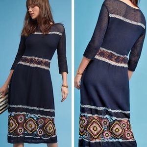 Anthropologie Harare Diana Crocheted Dress